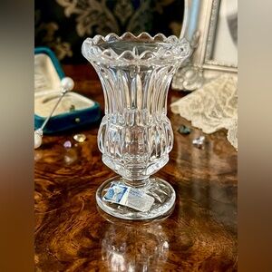 VTG ~ Crystal Clear Industries Crystal Bud Vase